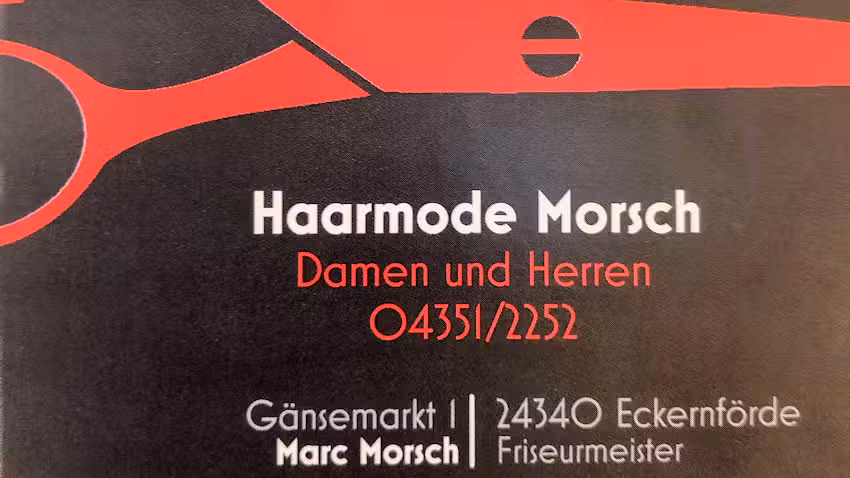 Friseur HAARMODE Morsch G&auml;nsemarkt 1 24340 Eckernf&ouml;rde