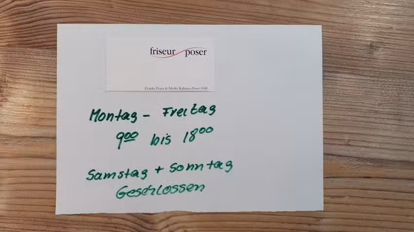 Friseur Poser