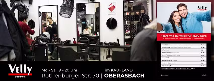 Friseur Velly &ndash; im Kaufland Oberasbach