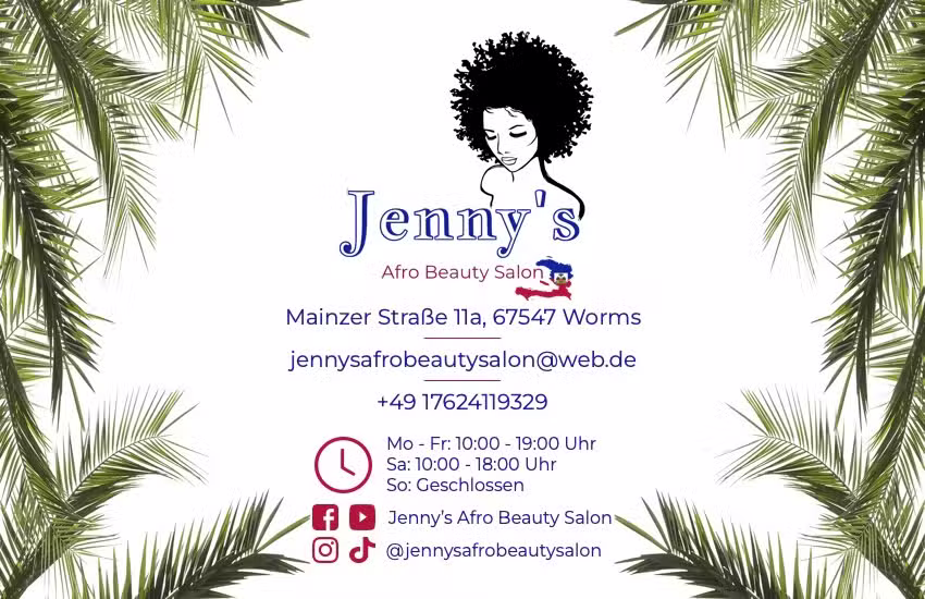 Jenny&rsquo;s Afro Beauty Shop im Salon