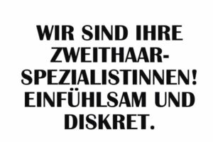 Schnitt M &ndash; Zweithaarstudio